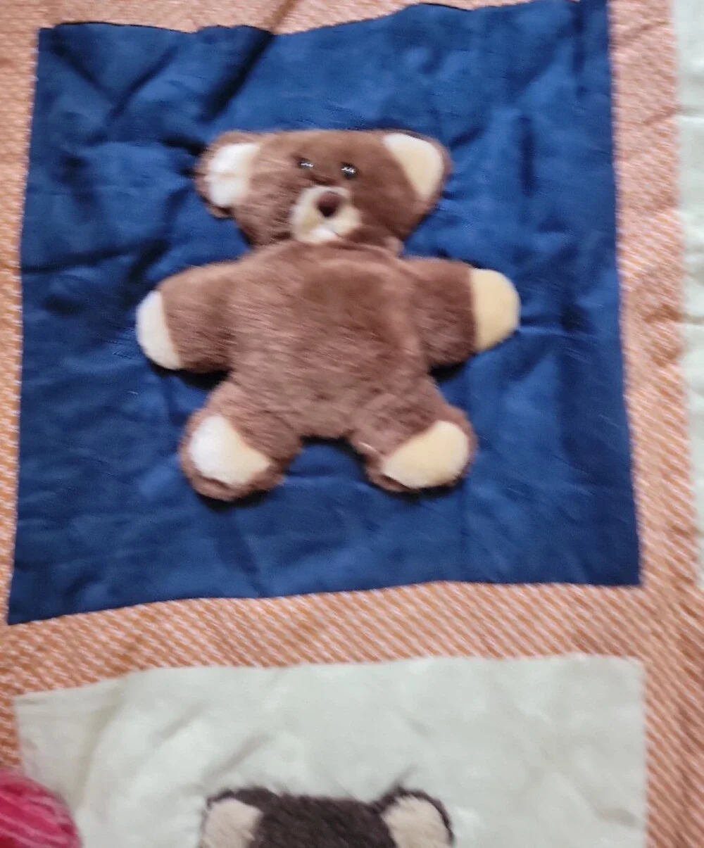 Teddy Bear Patchwork Quilt - Multicolor Bears